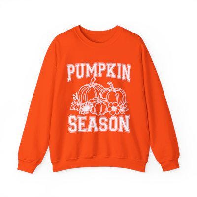 Pumpkin Weather Fall Sweatshirt, Cozy Autumn Pullover, Fall Leaves Jumper, Halloween Crewneck, Thanksgiving Sweater