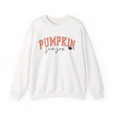 Distressed Pumpkin Weather Fall Sweatshirt, Cozy Autumn Pullover, Fall Leaves Shirt, Halloween Crewneck, Thanksgiving Sweater