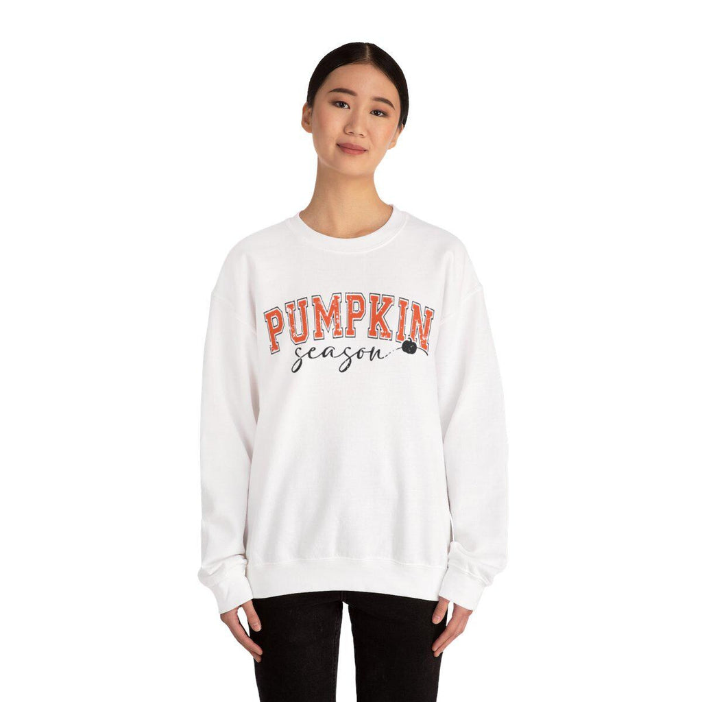 Distressed Pumpkin Weather Fall Sweatshirt, Cozy Autumn Pullover, Fall Leaves Shirt, Halloween Crewneck, Thanksgiving Sweater
