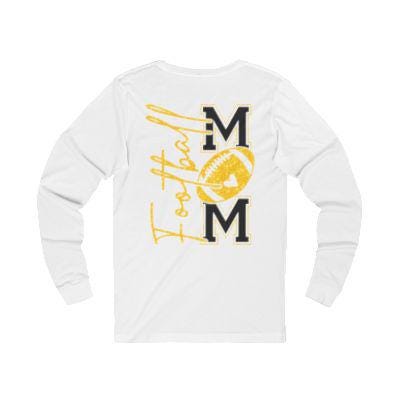 Football Mom T-shirt, Yellow Faux Glitter Football Mom shirt, Football, Football Season, Football Mama, Football game Shirt, Game Day