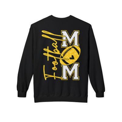 Football Mom T-shirt, Yellow Faux Glitter Football Mom shirt, Football, Football Season, Football Mama, Football game Shirt, Game Day