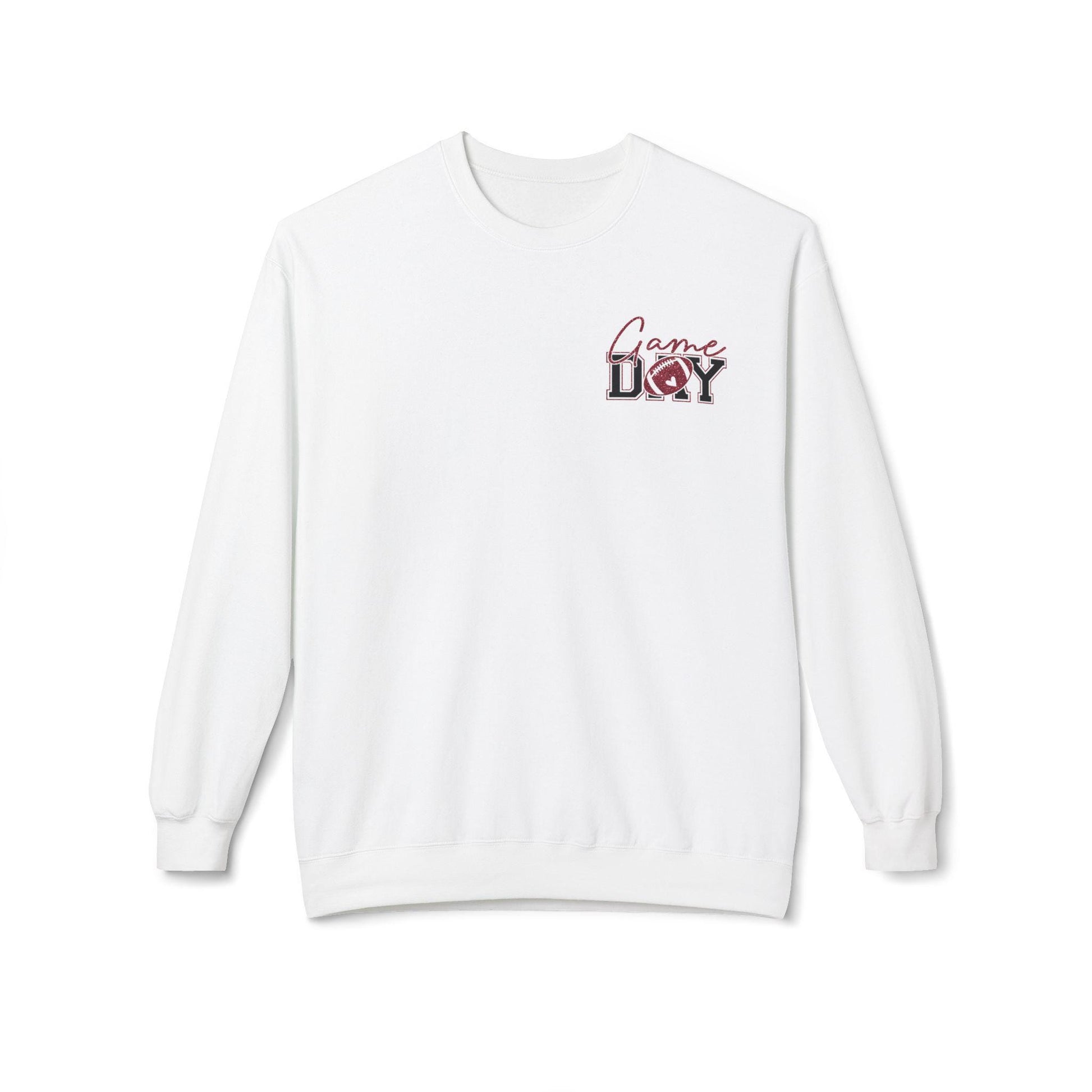 Football Game Day Sweatshirt, Faux Red Glitter Football Mom Shirt, Touchdown Mom Shirt, Football Shirt, Football Mama Shirt, Game Day