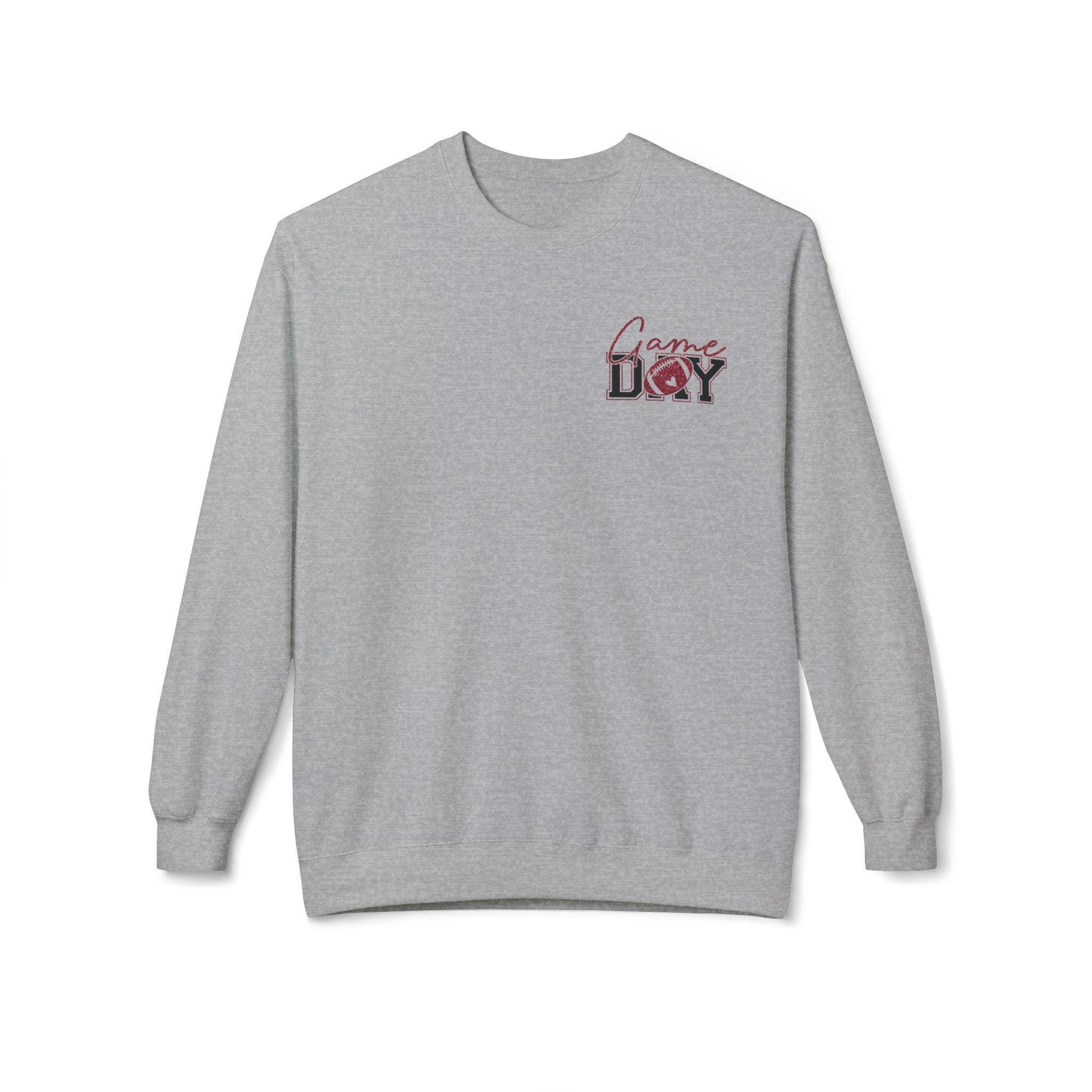 Football Game Day Sweatshirt, Faux Red Glitter Football Mom Shirt, Touchdown Mom Shirt, Football Shirt, Football Mama Shirt, Game Day