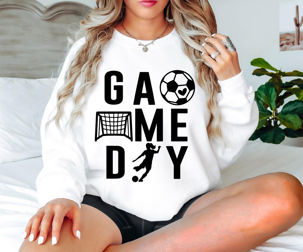 Game Day girls Soccer Long Sleeve Tee, Football Mom Shirt, Futbal Mom Shirt , Soccer Mom Shirt, Soccer Mama , Team Mom Shirt
