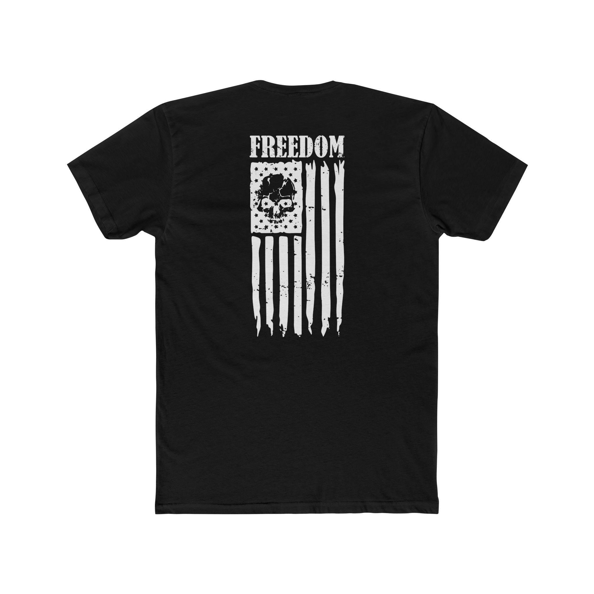 Freedom American Distressed Flag Shirt Patriotic Second Amendment Workout American Flag Patriotic Print Design America 2nd Amendment