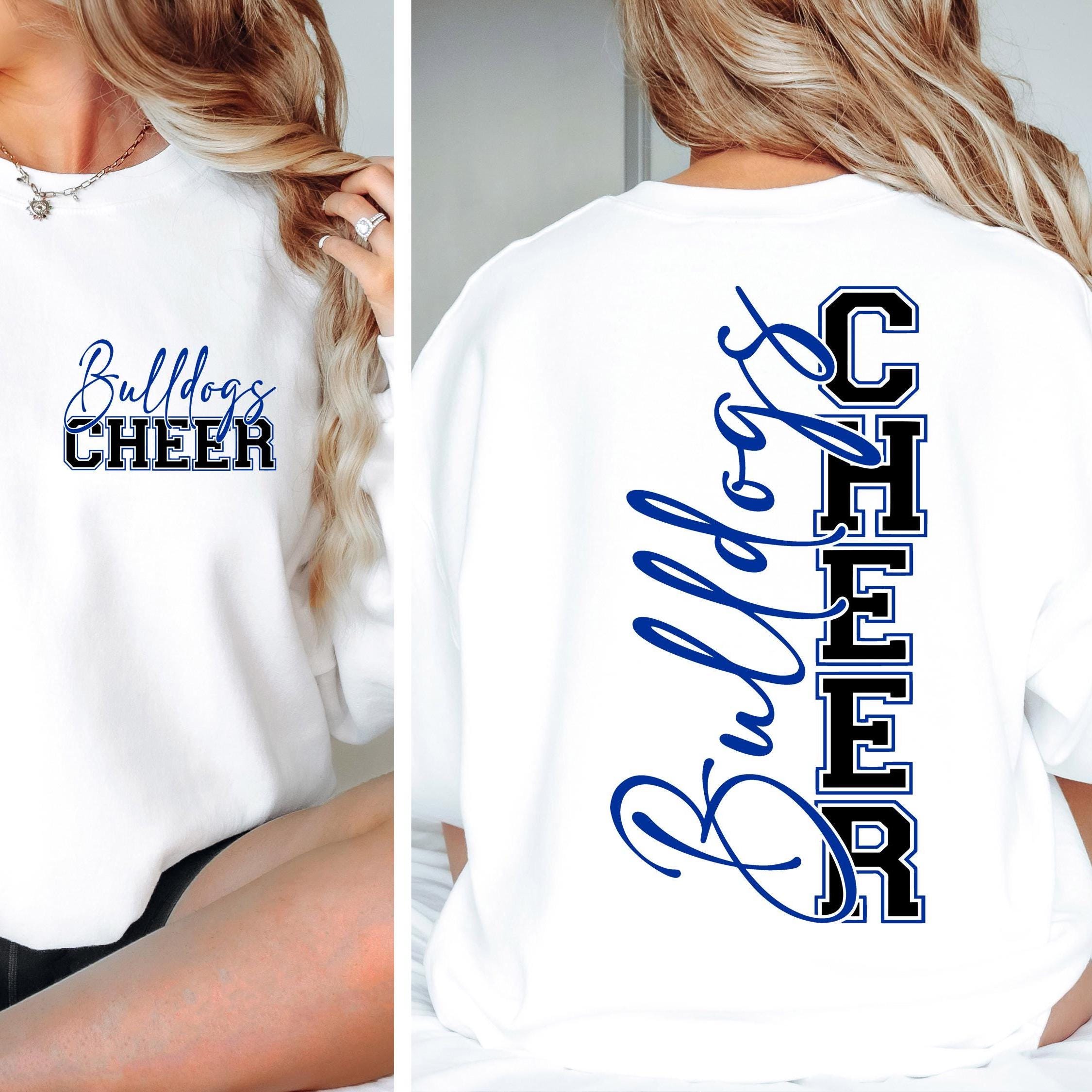 Bulldogs Cheer Sweatshirt Shirt, Blue Football Shirt, Touchdown Mom Shirt, Football Shirt, Football Mama Shirt, Game Day