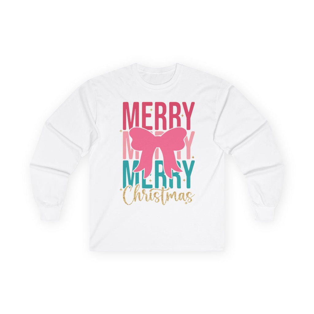 Merry Christmas Shirt Coquette Christmas Shirt, Pastel Christmas Pink Christmas Christmas Tree Christmas Sweatshirt Cute Christmas Shirt