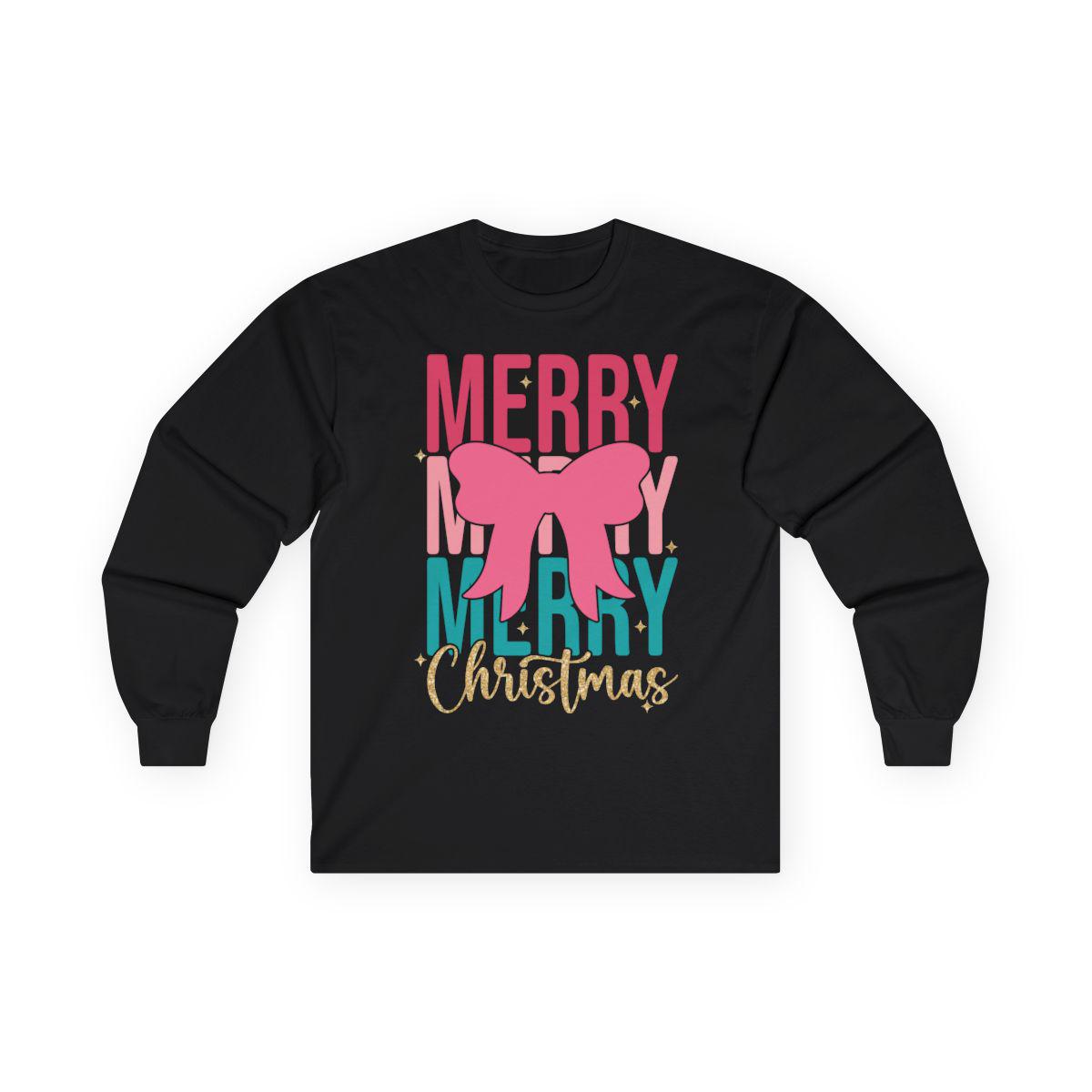 Merry Christmas Shirt Coquette Christmas Shirt, Pastel Christmas Pink Christmas Christmas Tree Christmas Sweatshirt Cute Christmas Shirt