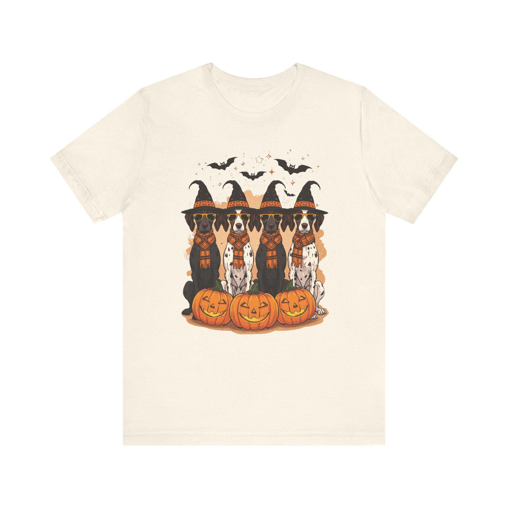 Halloween Germany Shorthair Pointer Dog GSP Tee, Witch Hat Dog Shirt, Halloween Dog Lover Gift, Festive Dog Tee