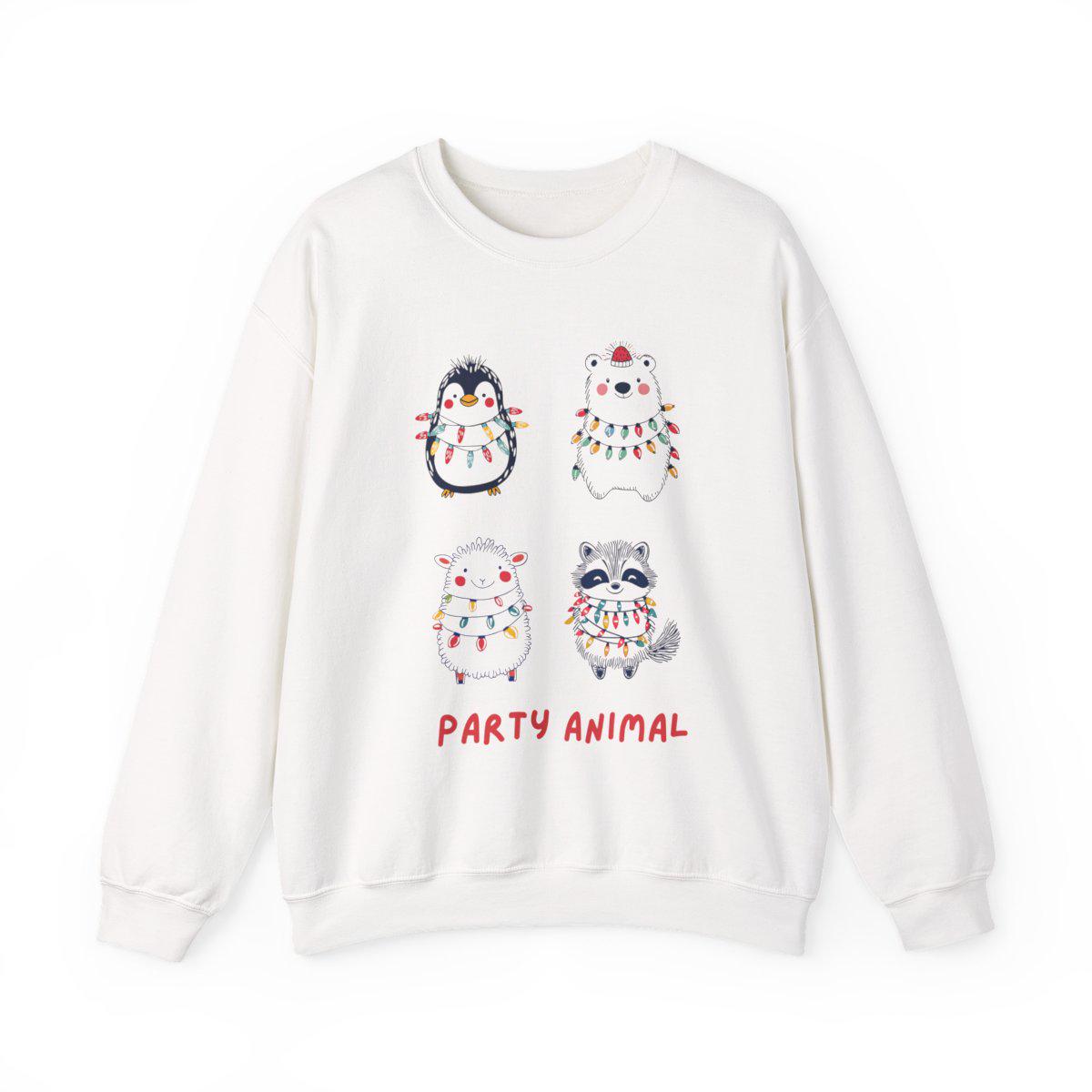 Christmas Sweatshirt Party Animal Christmas Ugly Sweater Christmas Shirt for Women Festive Holiday Shirt Hoodie Cute Christmas Animals