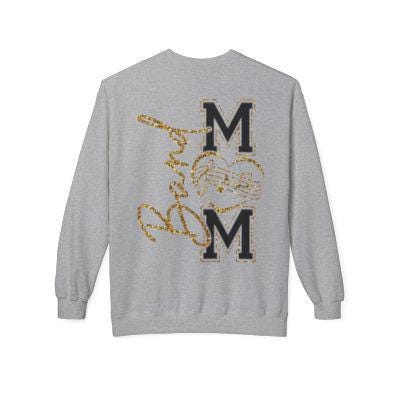 Band Mom T-Shirt, Faux Gold Glitter Football Mom Shirt, Marching Band Mom Shirt, Halftime show Shirt, Football Mama Shirt, Game Day