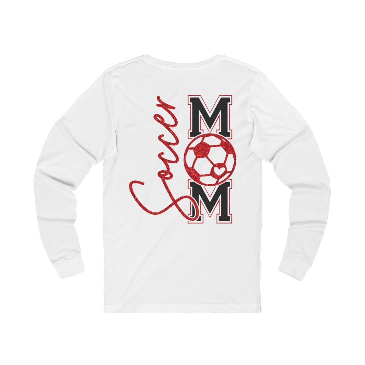 Soccer Mom Shirt, Faux Red Glitter Soccer Mom Shirt, Goal Mom Shirt, Soccer Mom Shirt, Soccer Mama Shirt, Game Day