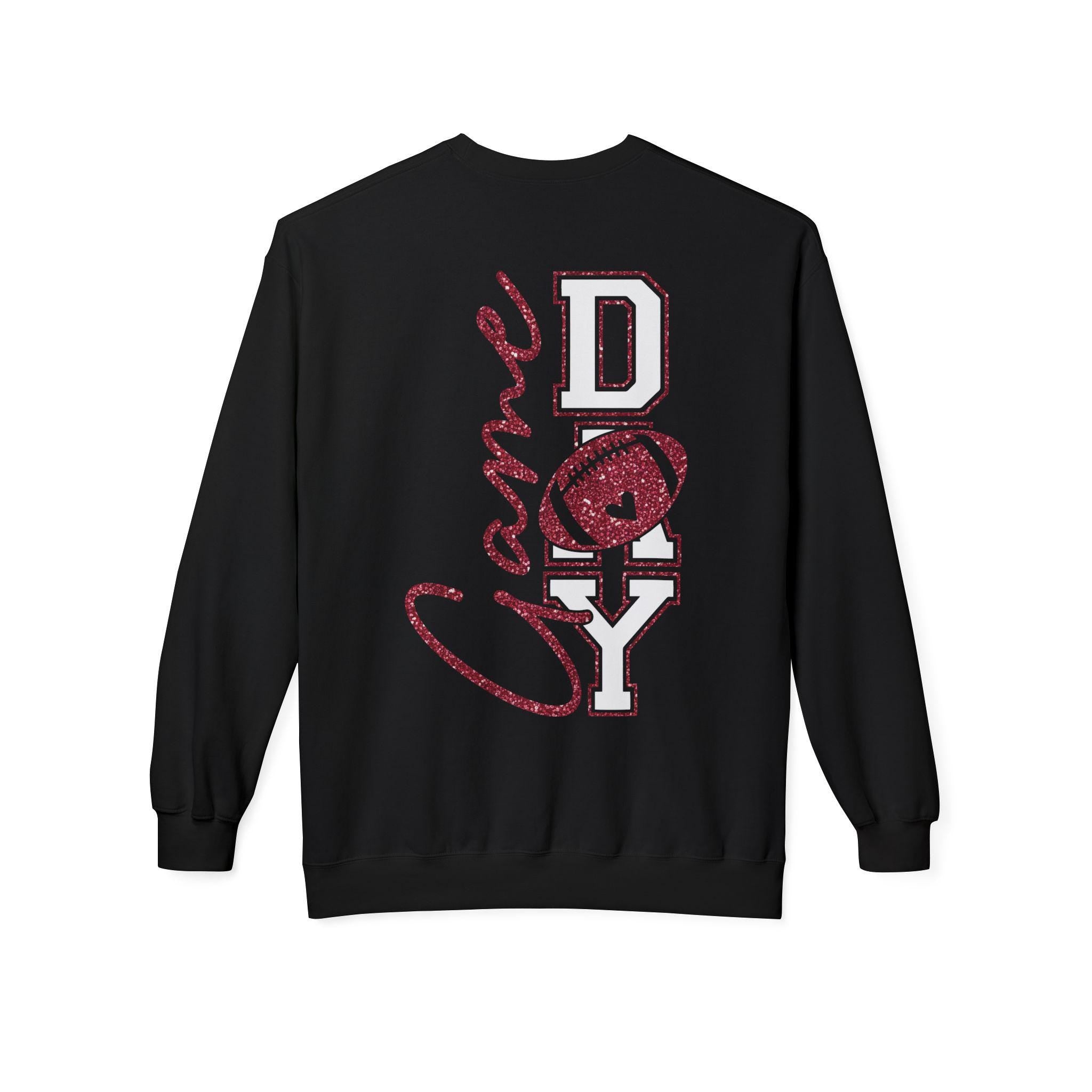 Football Game Day Sweatshirt, Faux Red Glitter Football Mom Shirt, Touchdown Mom Shirt, Football Shirt, Football Mama Shirt, Game Day