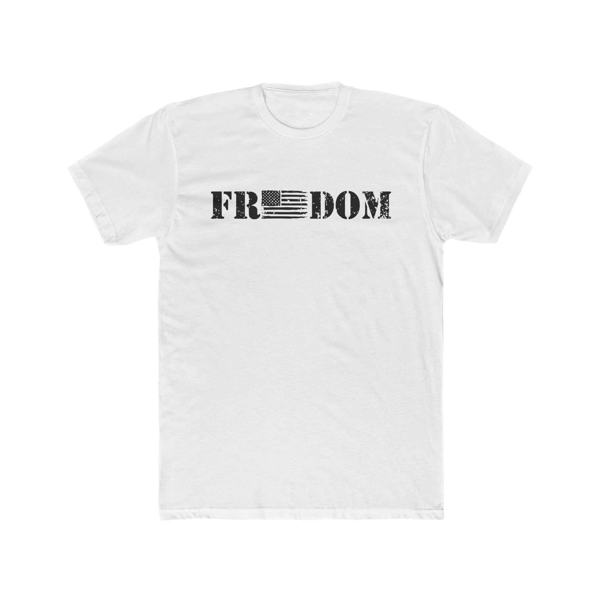 Freedom American Distressed Flag Shirt Patriotic Second Amendment Workout American Flag Patriotic Print Design America 2nd Amendment