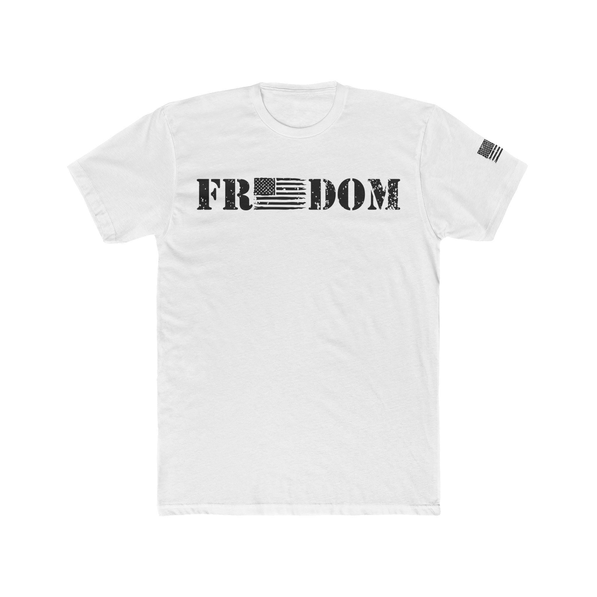 Freedom American Distressed Flag Shirt Patriotic Second Amendment Workout American Flag Patriotic Print Design America 2nd Amendment