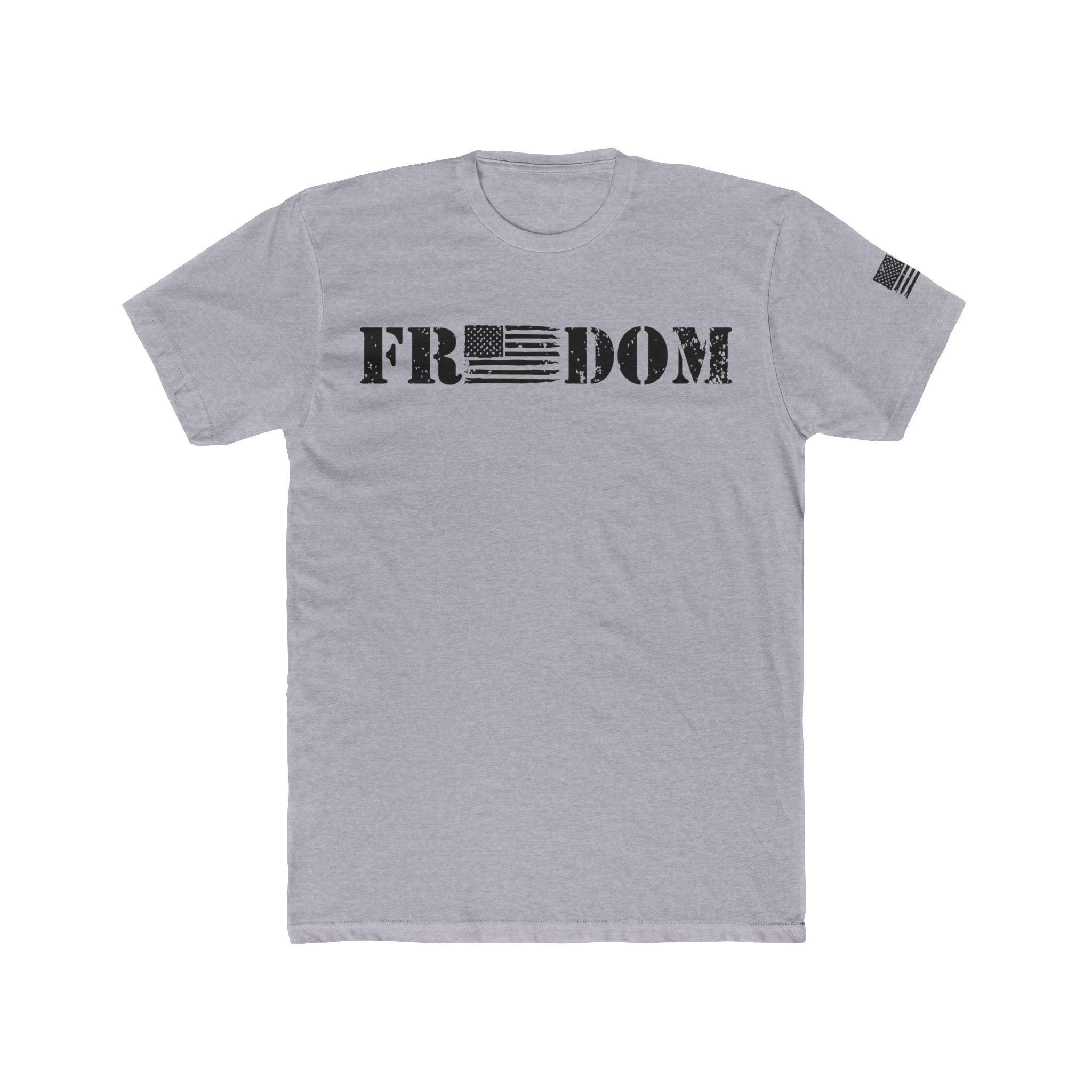 Freedom American Distressed Flag Shirt Patriotic Second Amendment Workout American Flag Patriotic Print Design America 2nd Amendment
