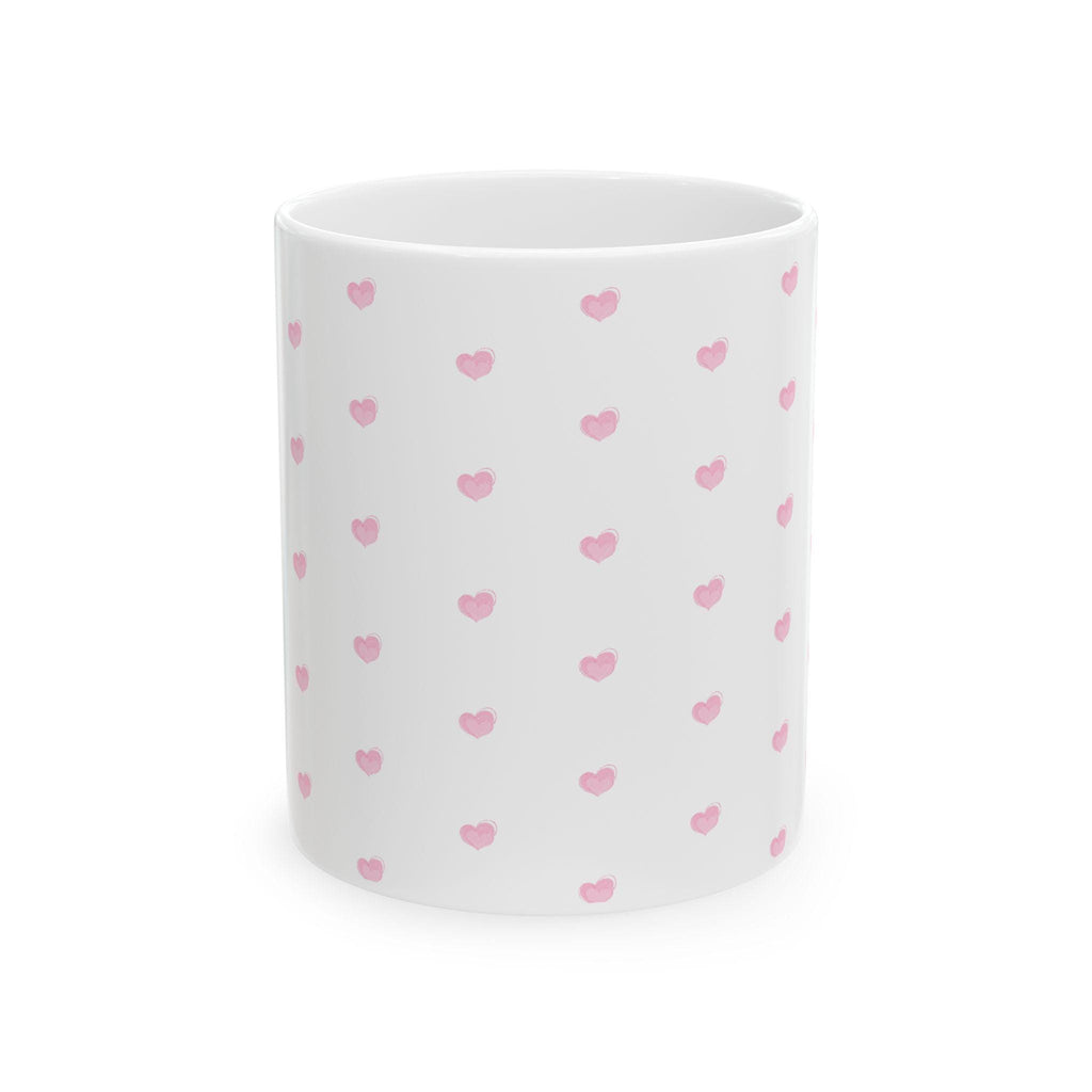 Cute Pink Heart Ceramic Mug, Perfect for Valentine's Day Gift, Coffee Lovers, Cute Home Decor, Tea Mug, Sweetheart Gift