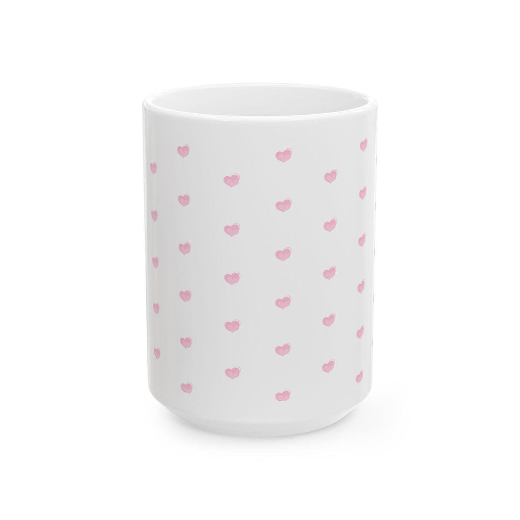Cute Pink Heart Ceramic Mug, Perfect for Valentine's Day Gift, Coffee Lovers, Cute Home Decor, Tea Mug, Sweetheart Gift