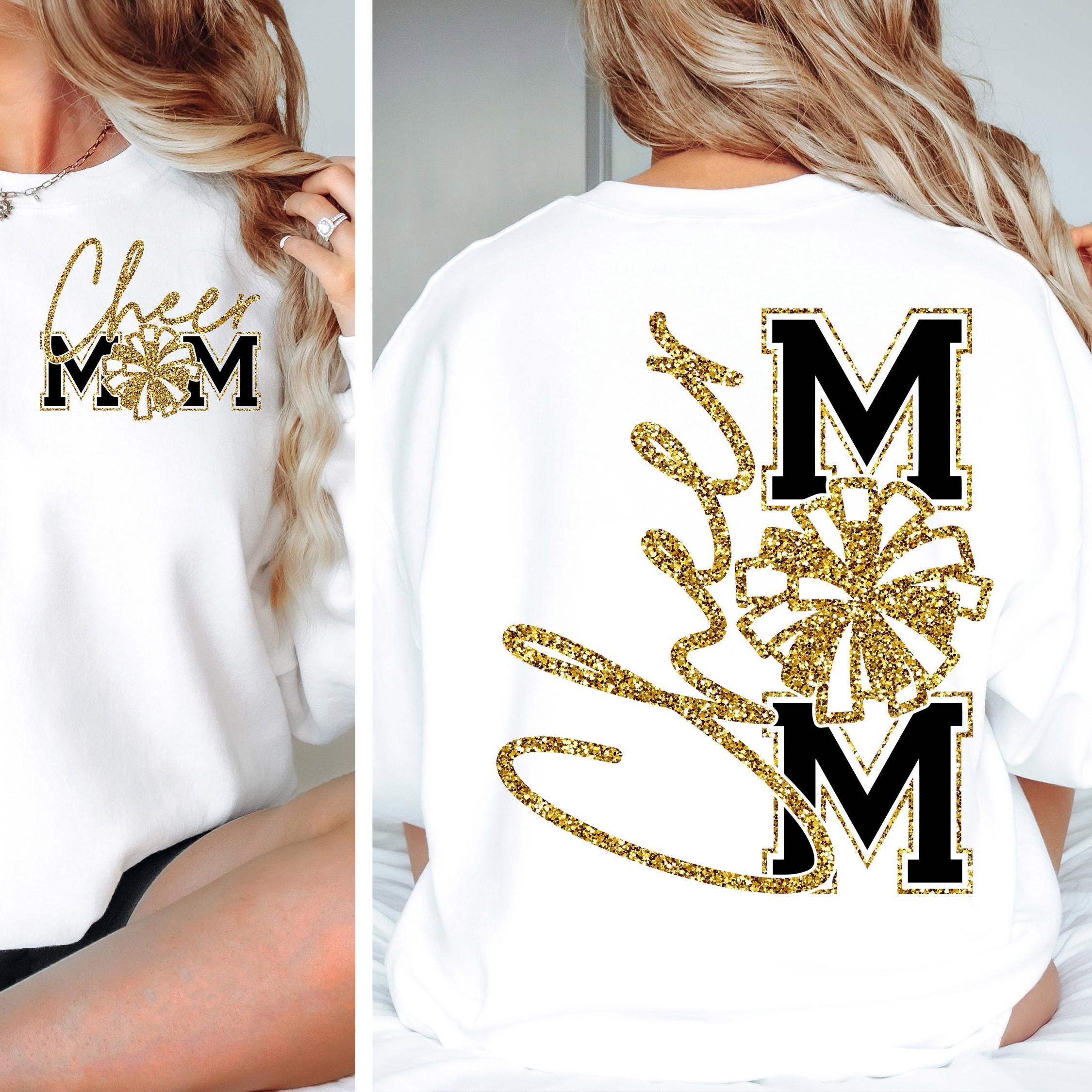 Cheer Mom Long Sleeve Tee, Gold Glitter Football Mom Shirt, Football Mom Shirt , Football, Football Mama , Football Shirt
